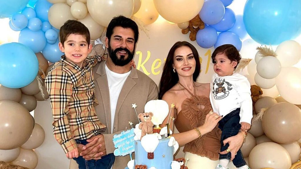 Fahriye Evcen and Burak Özçivit family