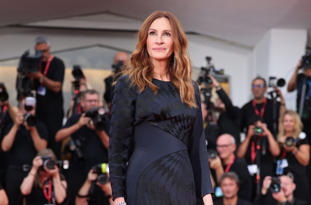 Julia Roberts Venice Film Festival 2025: Navy Versace Gown Steals the Red Carpet