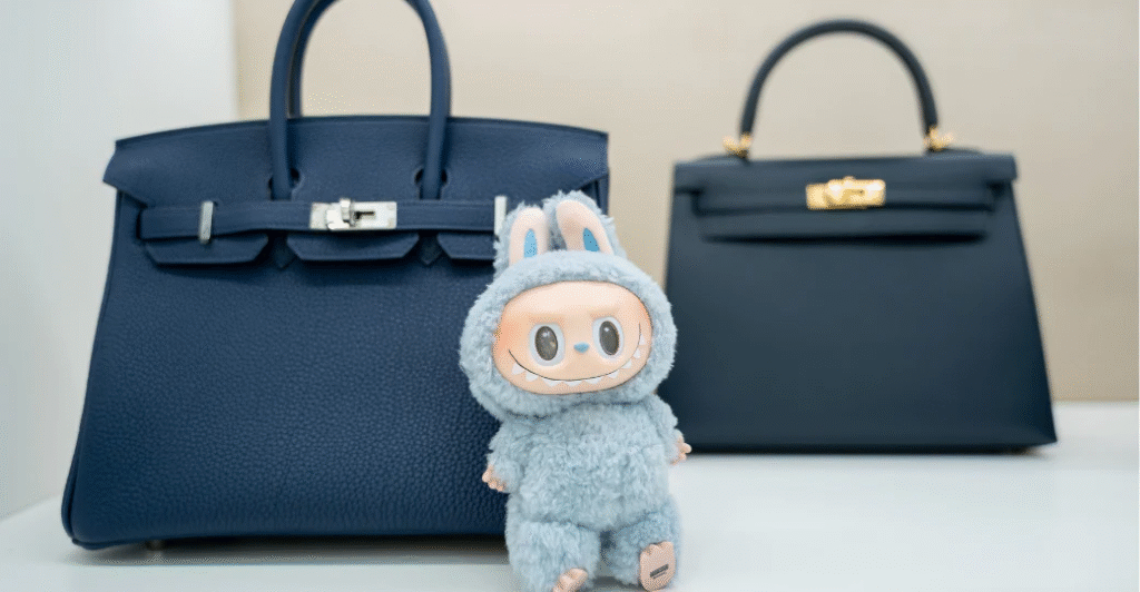 Labubu bag charm Blind Box to Birkin